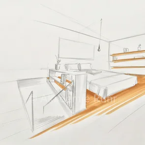 In unseren Workshops für Innenarchitektur erfahren sie alles über die Koloration ihrer Skizzen.