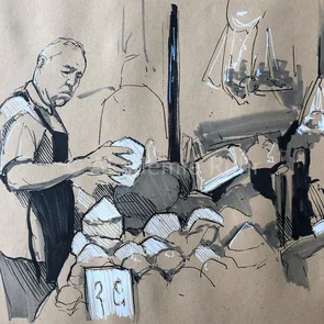 Wir zeigen die hunderte Urban Sketching Beispiele
