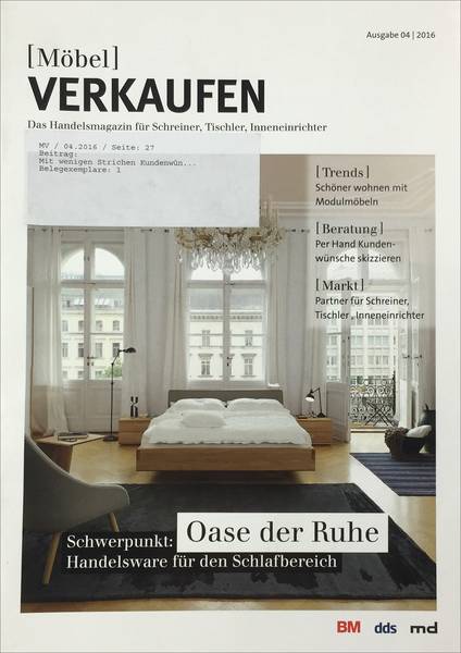Möbel Verkaufen 4-16 - Beitrag zum Thema Handskizzen für Tischler