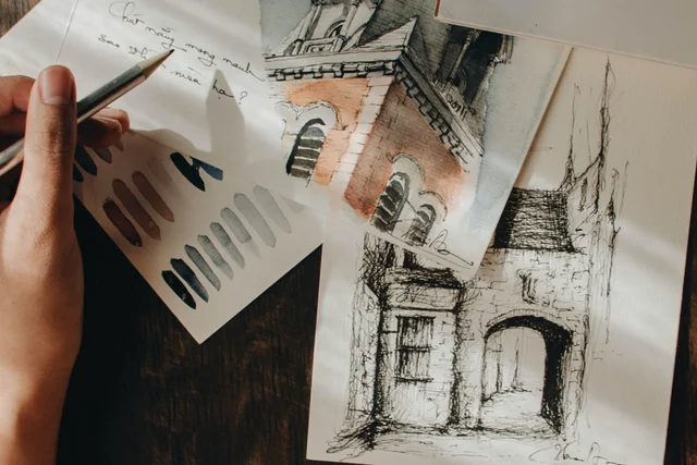 Unsere Urban Sketching Kurse für Anfänger und Fortgeschrittene Online